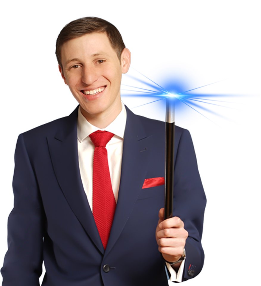 man with stickss